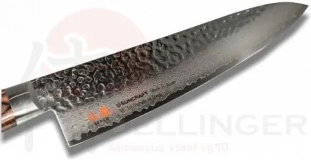 nůž Gyuto / Chef 180 mm Suncraft Senzo Universal Tsuchime Damascus