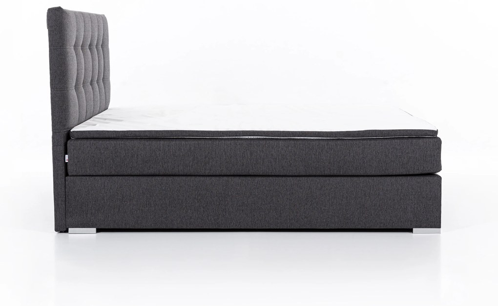 Manželská posteľ Boxspring 180 cm Irma 01 (čierna). Akcia -20%. Vlastná spoľahlivá doprava až k Vám domov. 1044598