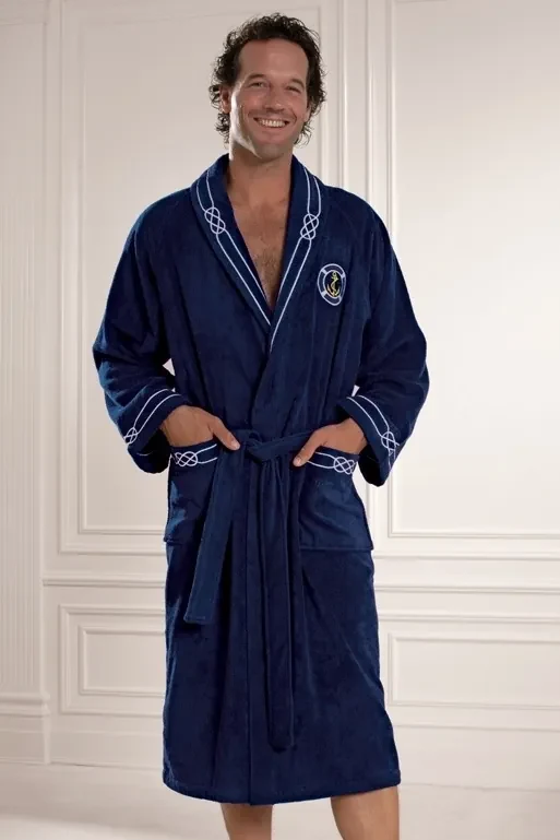 Soft Cotton Luxusný pánsky župan MARINE MAN v darčekovom balení