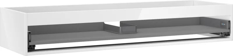 Mexen Box-A, závesná skrinka, 140 cm, 1 zásuvka, biela lesklá, 91AX0-1400-235-1-00