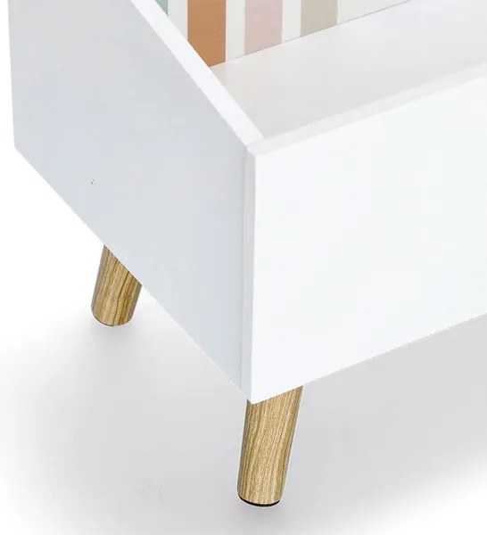 Úložný box na hračky, truhlica na nožičkách RAINBOW