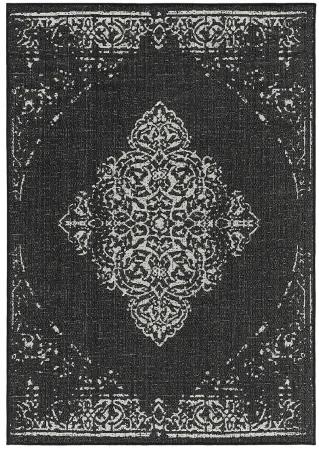Koberce Breno Kusový koberec SUNNY 4416 Black, sivá, čierna,200 x 290 cm