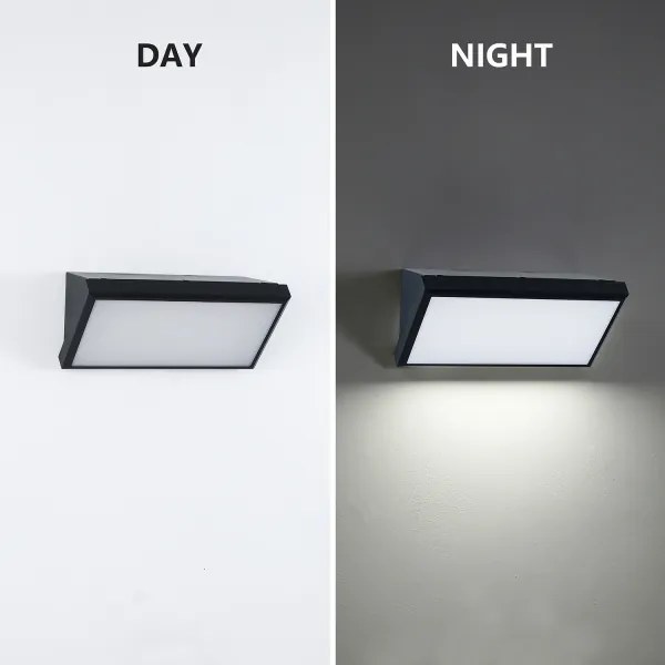 Brilagi - LED RGBW vonkajšie nástenné svietidlo TRIANGLE 1xE27/9W/230V čierna IP65