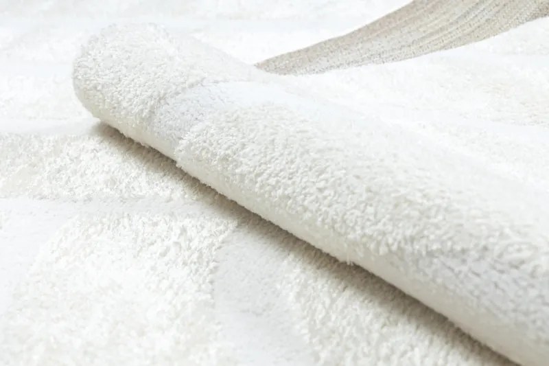 Dywany Łuszczów, Kusový koberec Mode 8631 geometric cream, 160x220, biela, kancelária