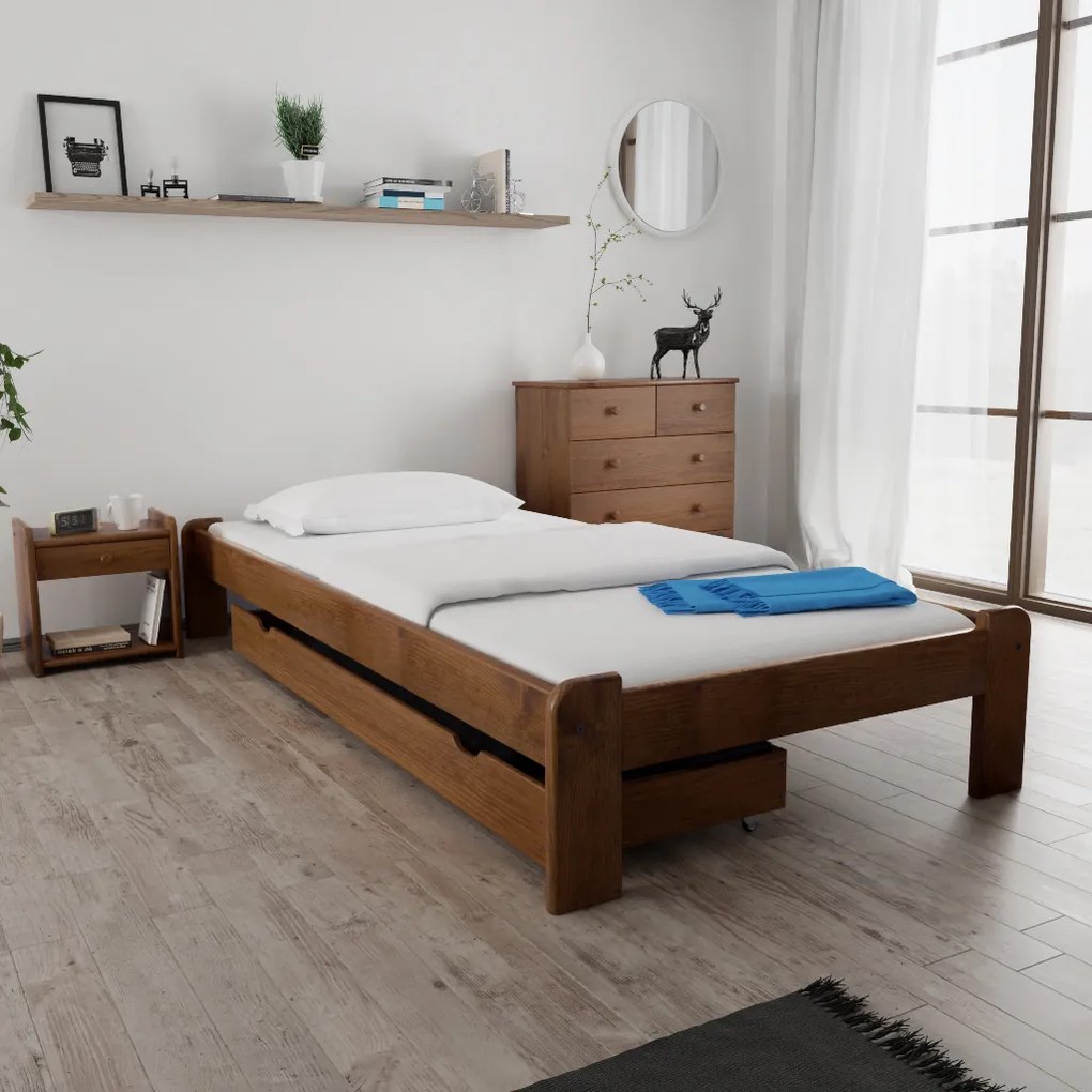 Posteľ Ada 80 x 200 cm, dub Matrac: Matrac COCO MAXI 20 cm