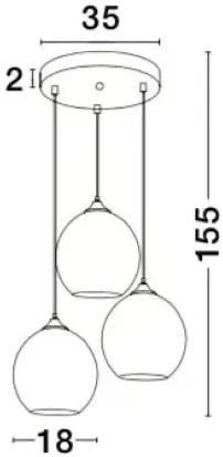 Rustikálny luster Blaze 35 medená