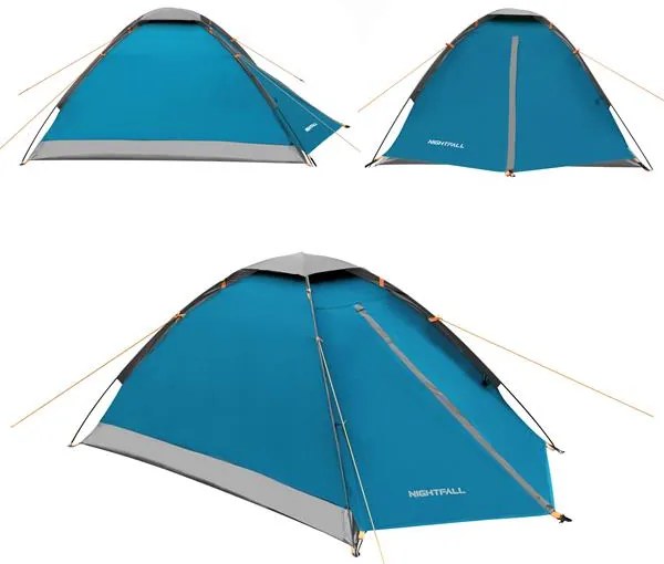 Turistický stan NILS Camp NC6033 Nightfall modrý/svetlo sivý