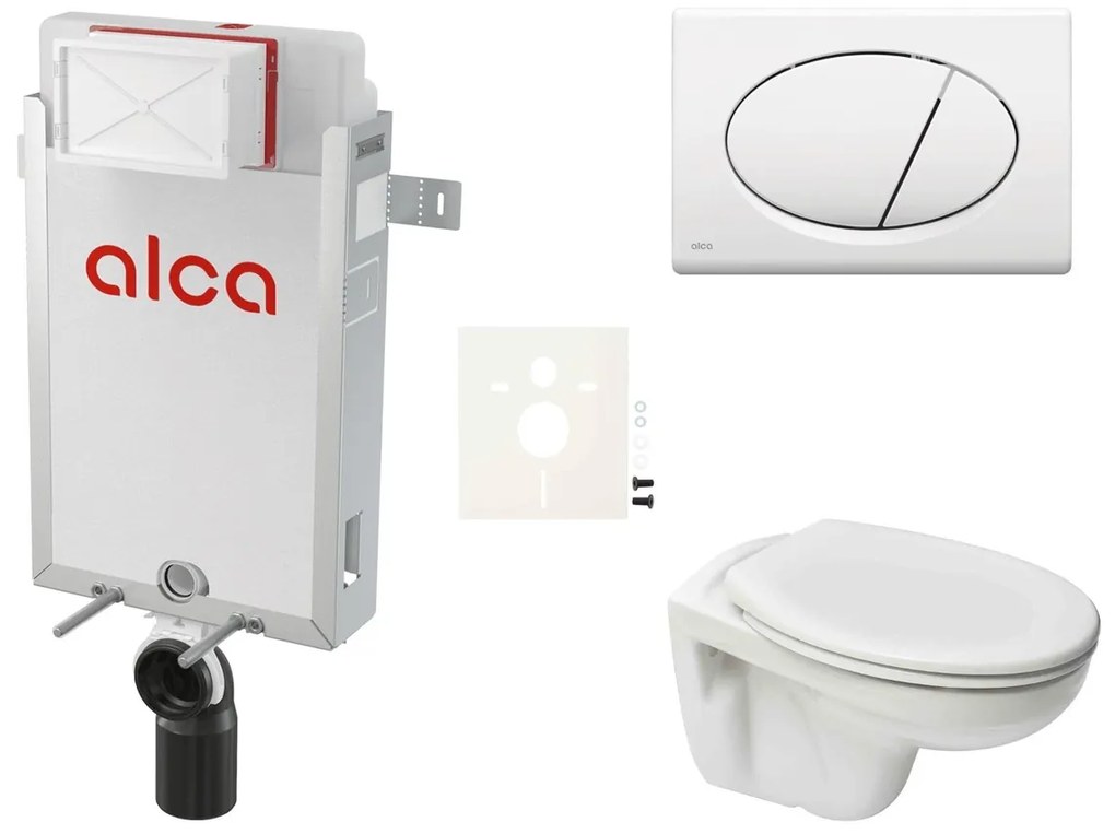 Cenovo zvýhodnený závesný WC set Alca na zamurovanie + WC S-Line S-line Pre SIKOAP1