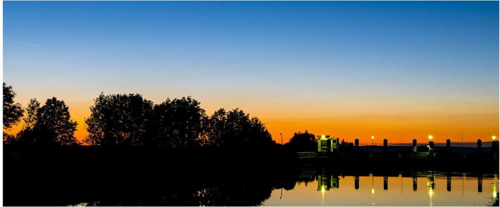 Obraz západu slnka (120x50 cm)