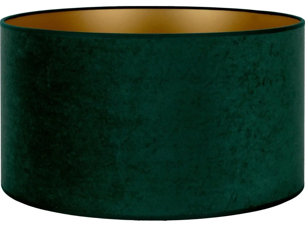 Duolla - Tienidlo univerzálne VELVET E27 pr. 35 cm zelená/zlatá 82474