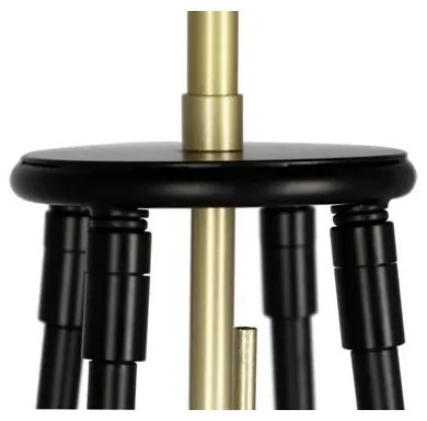 Stojacia lampa TEGOLA 1xE27/60W/230V čierna/zlatá