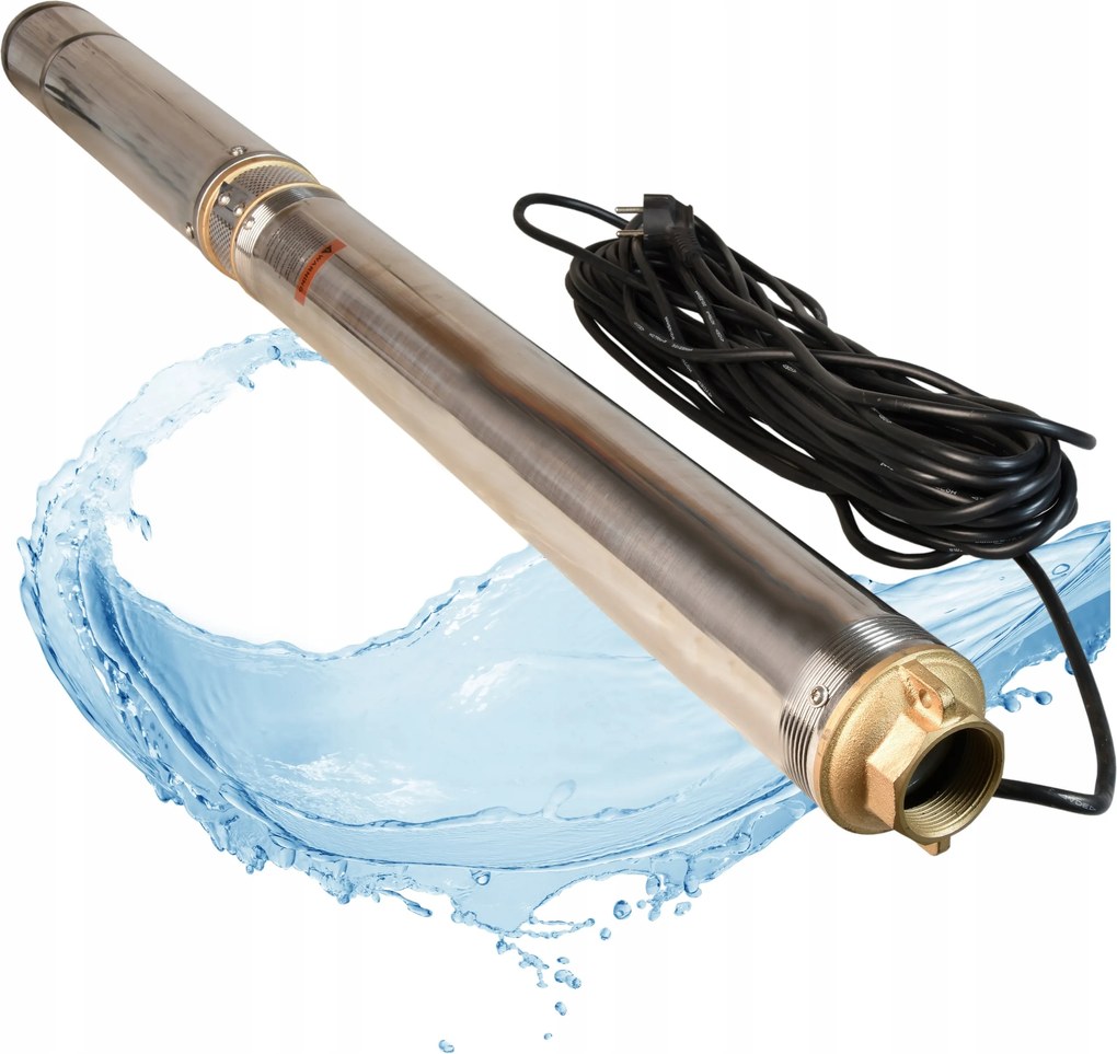 Antipiesková hlboká pumpa do vodnej studne 5400 l/h Efektívna Silná 550 W 52 M