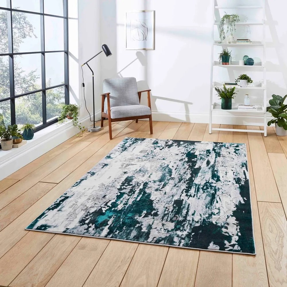 Sivo-zelený koberec Think Rugs Apollo, 120 x 170 cm