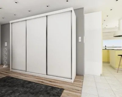 Šatníková skriňa Top 25 - 250 cm, jaseň tmavý