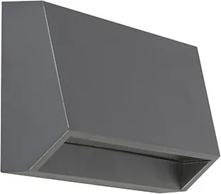 Moderné vonkajšie nástenné svietidlo tmavosivé vrátane LED IP65 - Sandstone 2