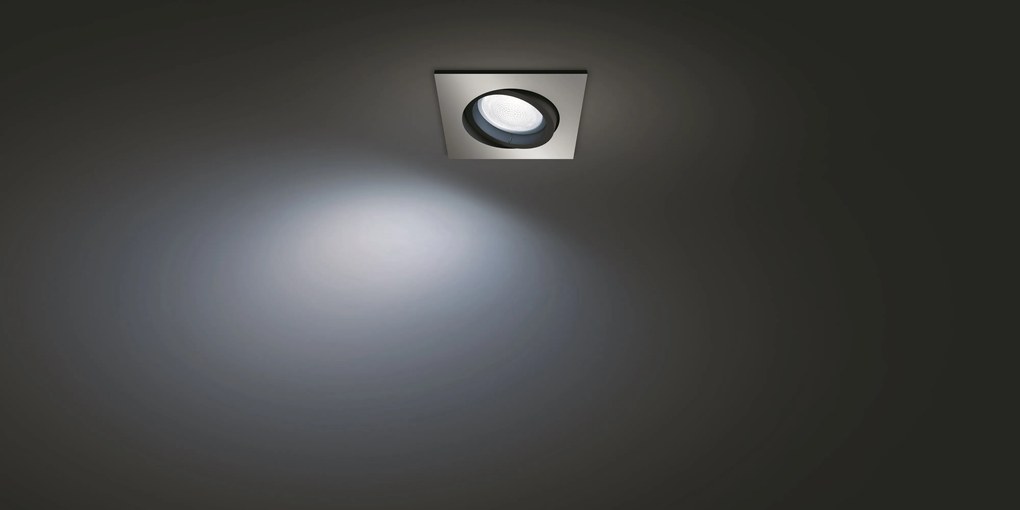 PHILIPS HUE Zápustné bodové LED inteligentné osvetlenie HUE CENTÚRA s funkciou RGB, 1xGU10, 5,7W, teplá biela-st