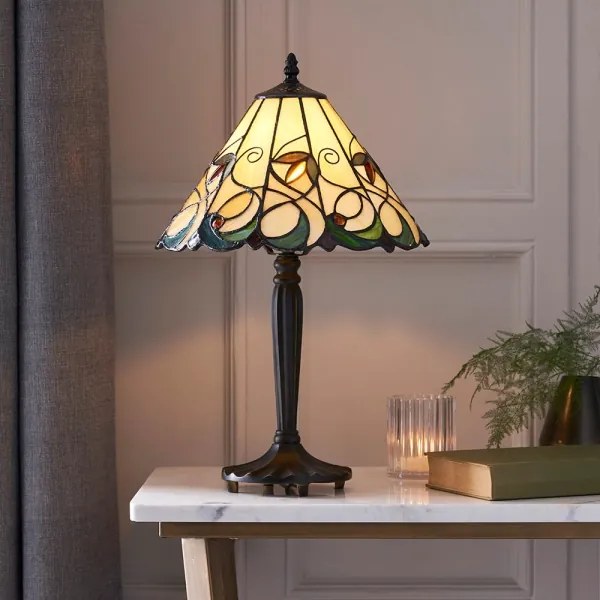 Endon 64195 - Stolová lampa Tiffany JAMELIA 1xE27/60W/230V priemer 31 cm