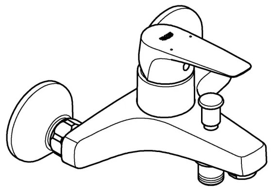 GROHE 23772000 - Vaňová batéria START FLOW 150 mm lesklý chróm