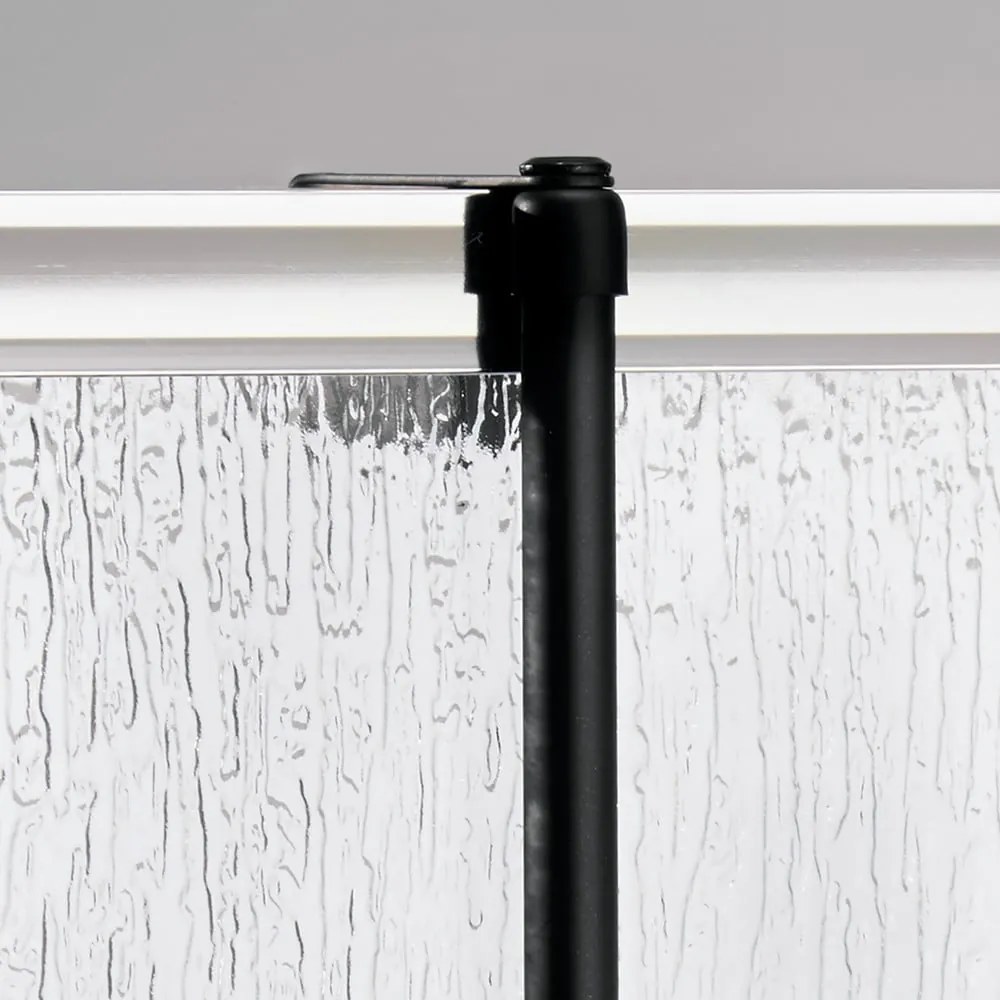 Čierny závesný kúpeľňový organizér iDesign Forma, 30 x 65 cm