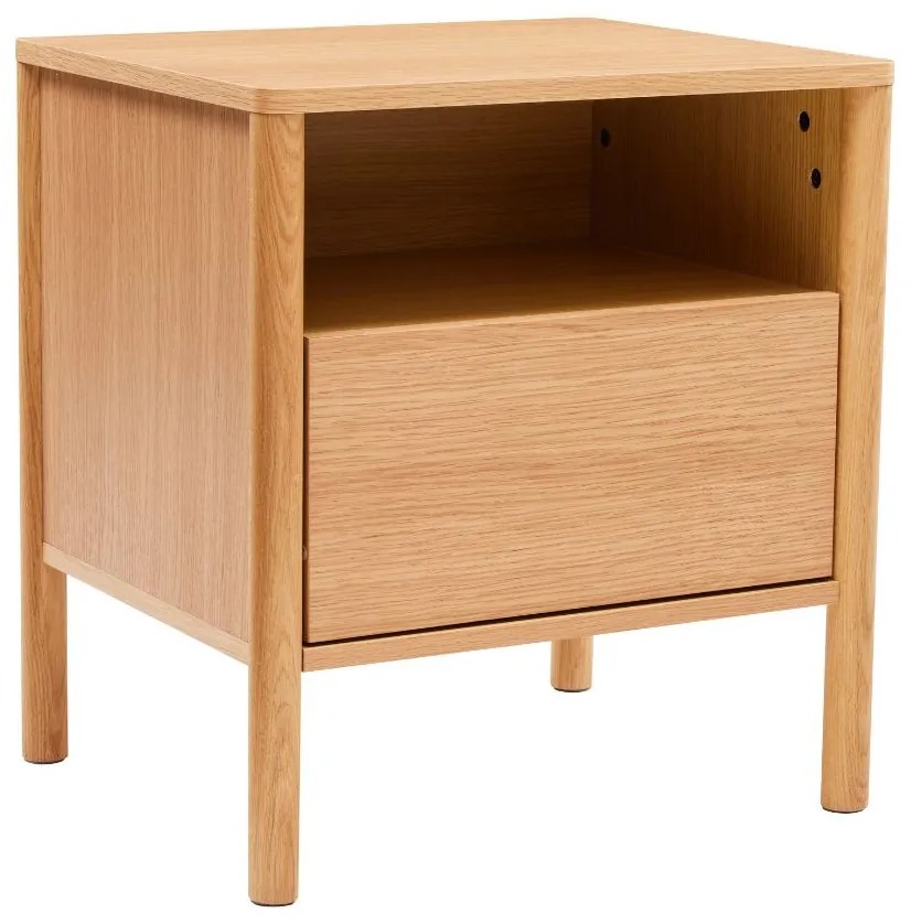 Nočný stolík Blair (NS01), 50 cm, prírodný dub