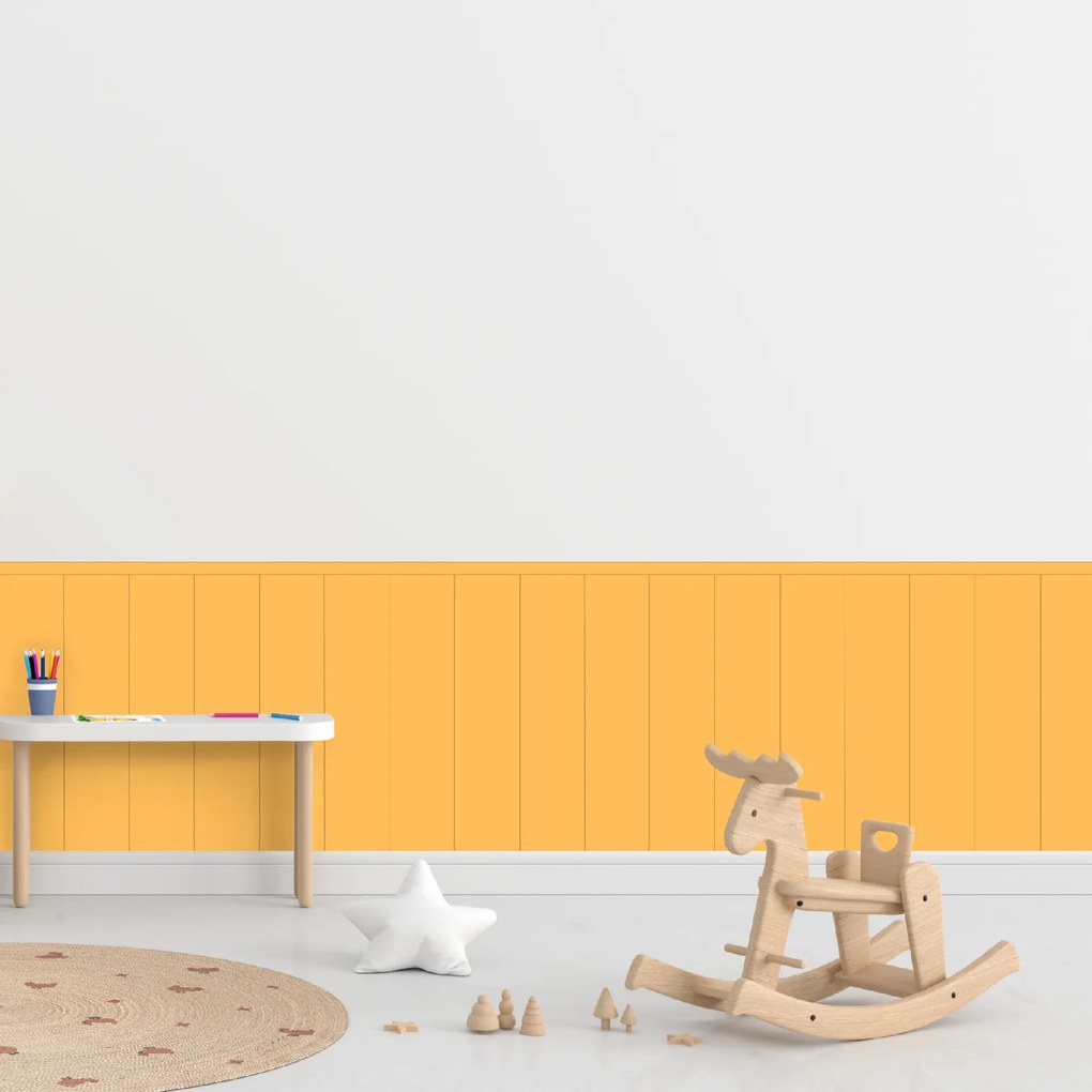 60x100cm Obdĺžnik - Žltá farba - textilná nálepka na stenu Farba: Tmavá, Veľkosť: 60 cm