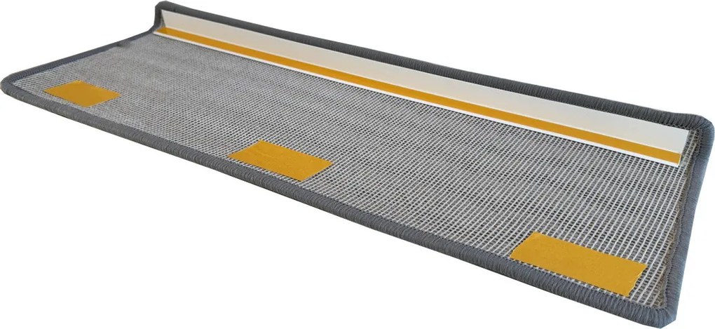 Nášľapy na schody Laguna šedá obdĺžnik, samolepiaci - 25x80 obdĺžnik (rozmer vrátane ohybu) Vopi