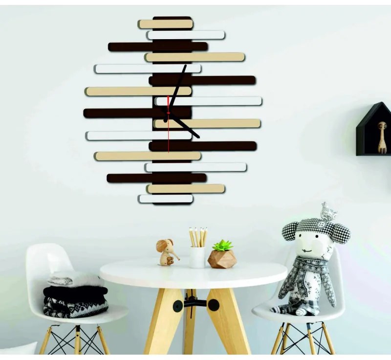 Moderné nástenné hodiny do kancelárie I SENTOP X0057-RAL1015-RAL9010-RAL8017