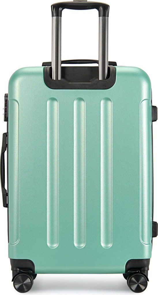 Kabínový kufor na 4 kolieskach 55x39x20cm púdrovo zelená farba