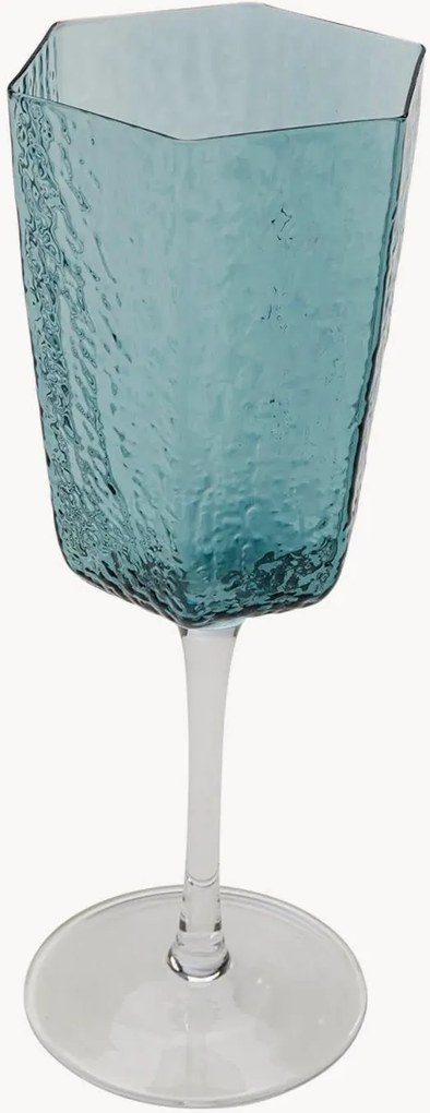 Ručne vyrobené poháre na červené víno Cascata, 4 ks