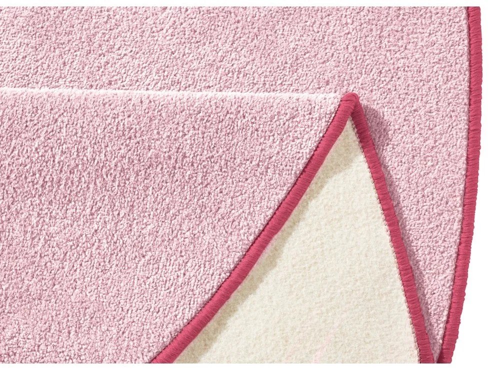 Svetloružový okrúhly koberec ø 133 cm Fancy – Hanse Home