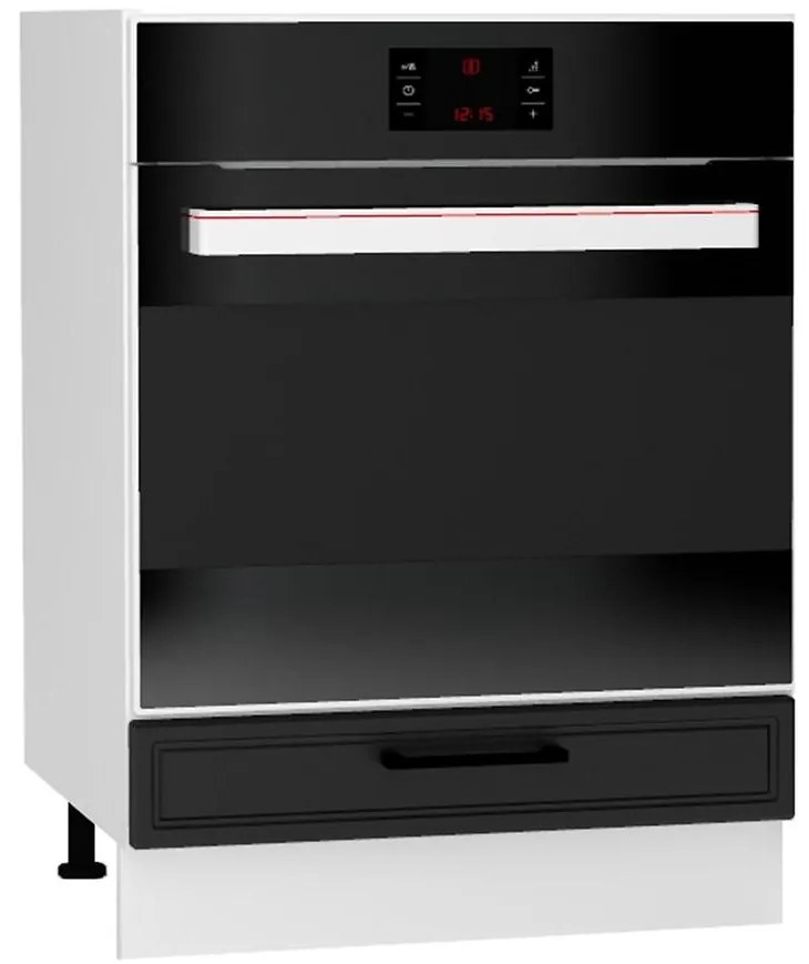 Kuchynská skrinka Emily DK60 čierny hrášok