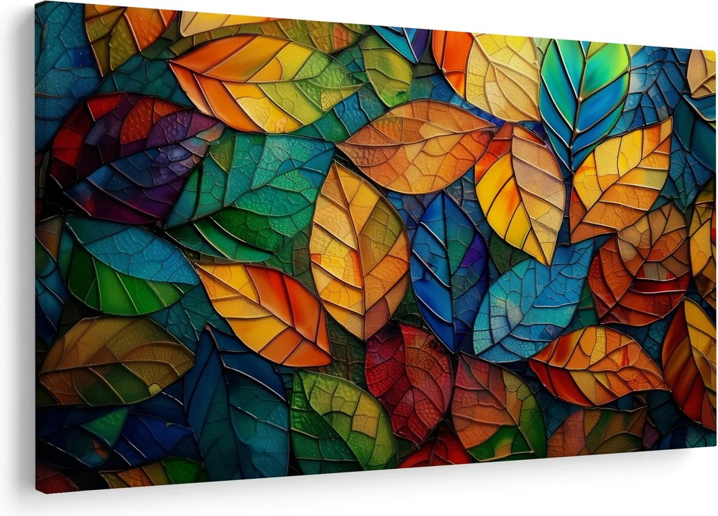 Obraz - Mozaika z listov (90x60 cm)