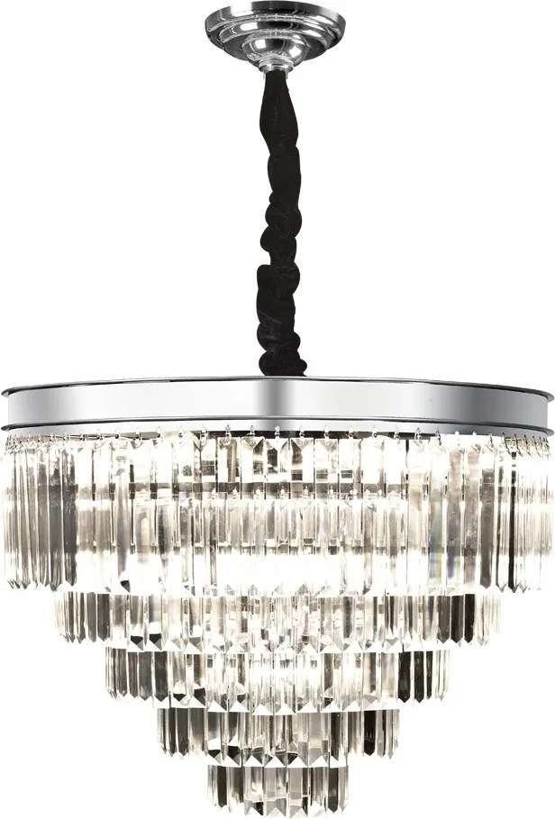 Závesná lampa Monk Chrome 25 svetelných bodov