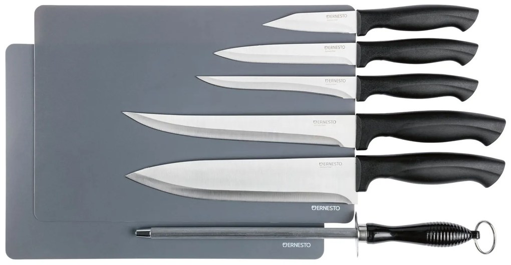ERNESTO® Súprava nožov, 7-dielna (s ocieľkou) (100315362)