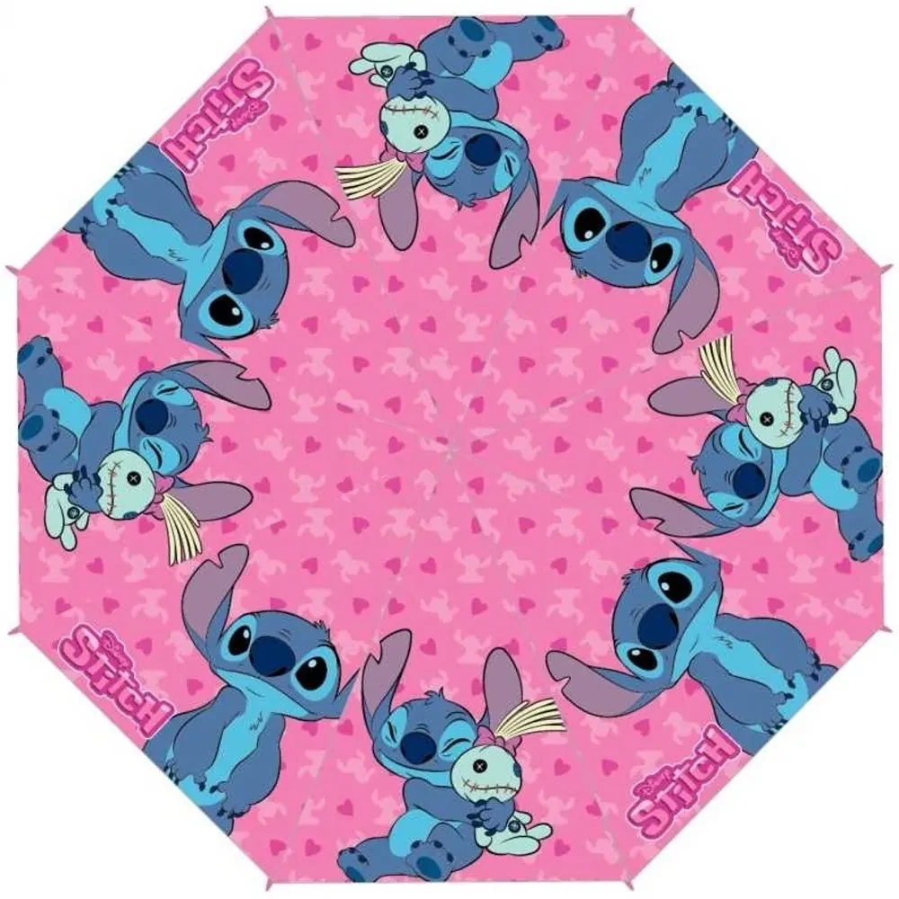 Dievčenský skladací dáždnik Lilo &amp; Stitch - priemer roztiahnutého dáždnika 90 cm, zložený 24 x 5,5 cm
