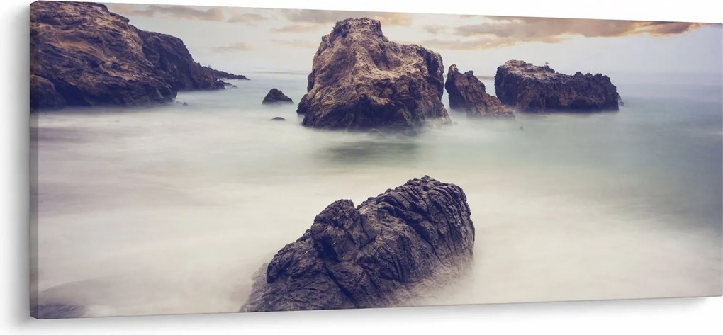 Obraz útesov v hmle (120x50 cm)