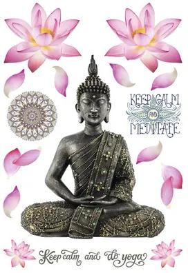3D Nálepka Buddha