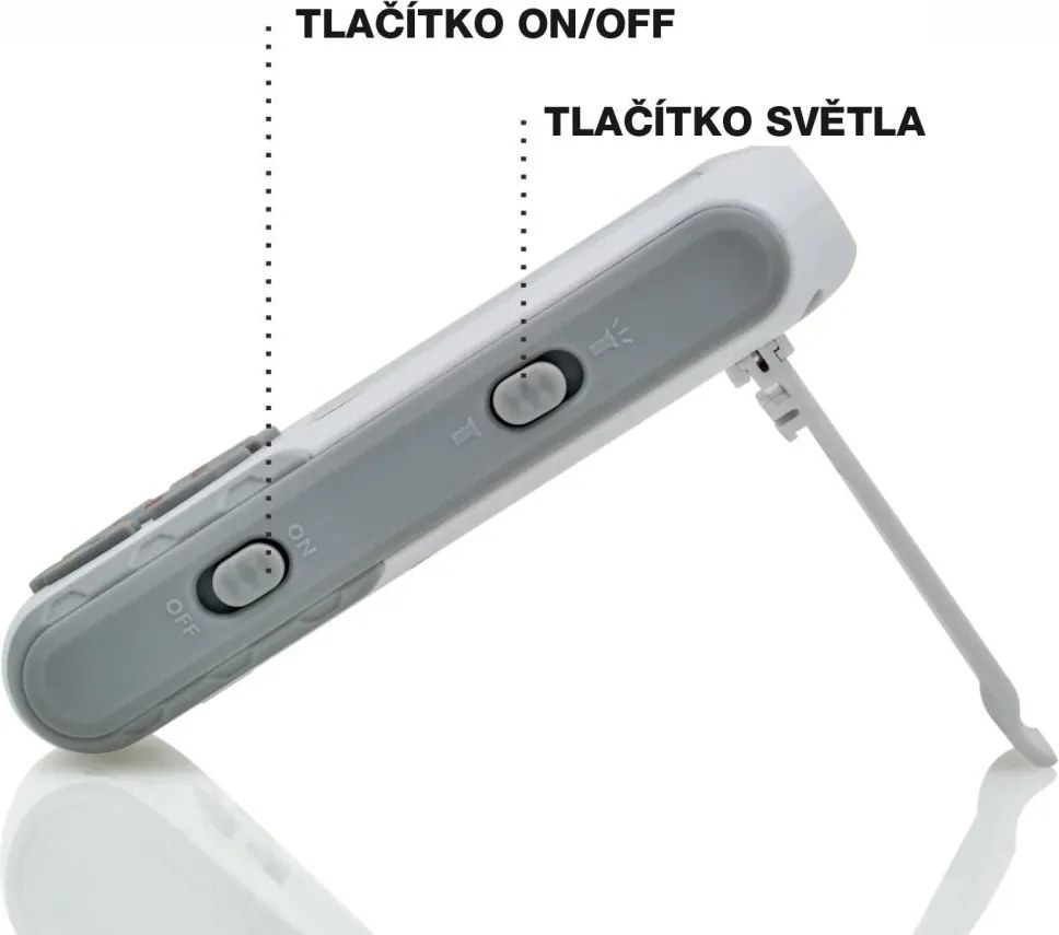 Digitálny teplomer - termosonda HiNOVA - sivý