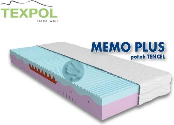 TEXPOL Ortopedický matrac MEMO PLUS Veľkosť: 200 x 90 cm, Materiál: Tencel®