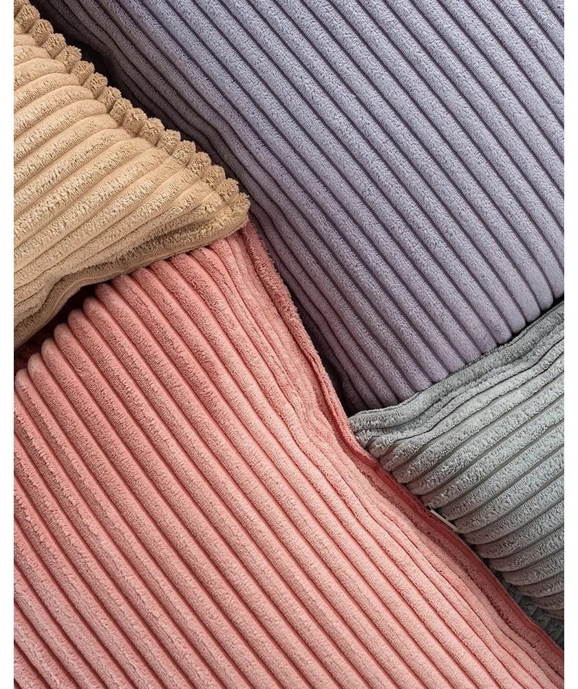 Ružový menčestrový detský pohovkový vankúš Block – Wigiwama