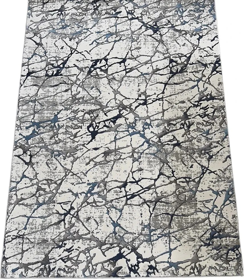 BE Koberec Pera 3305  BLUE – modrý béžový obdĺžnikový Rozmer: 60x100 cm