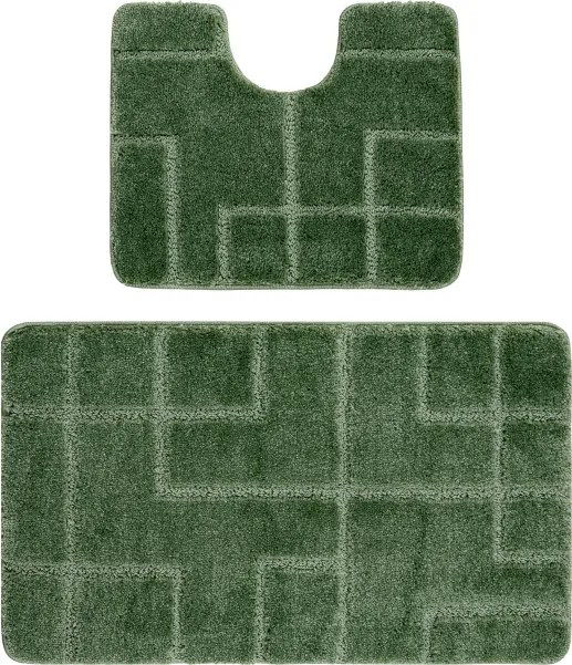 Sada kúpeľňových koberčekov SUPREME LINES línie, zelená