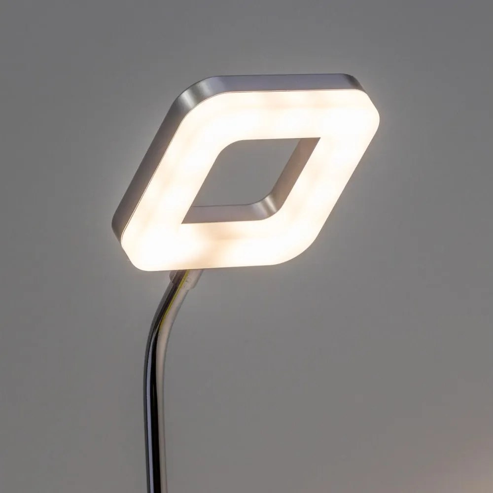 LED nástenná lampička do zásuvky LED/3,2W/230V matný chróm
