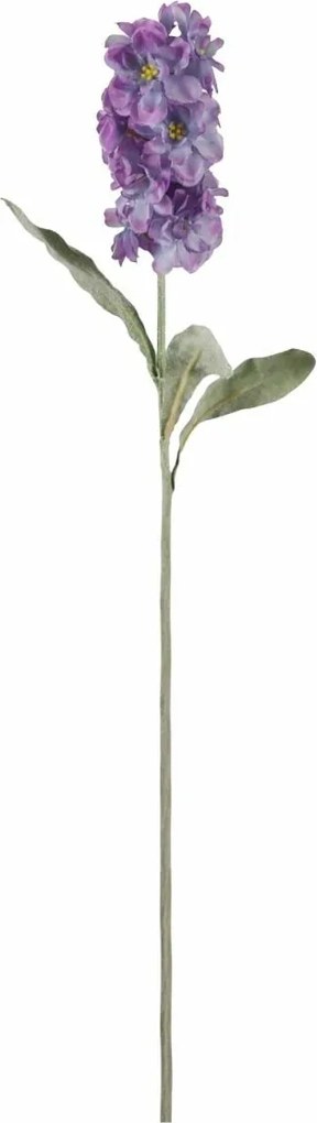 Umelá kvetina MATTHIOLA 56 cm, fialová