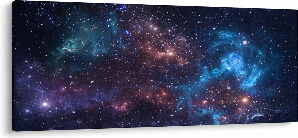 Obraz - Nočná obloha (120x50 cm)