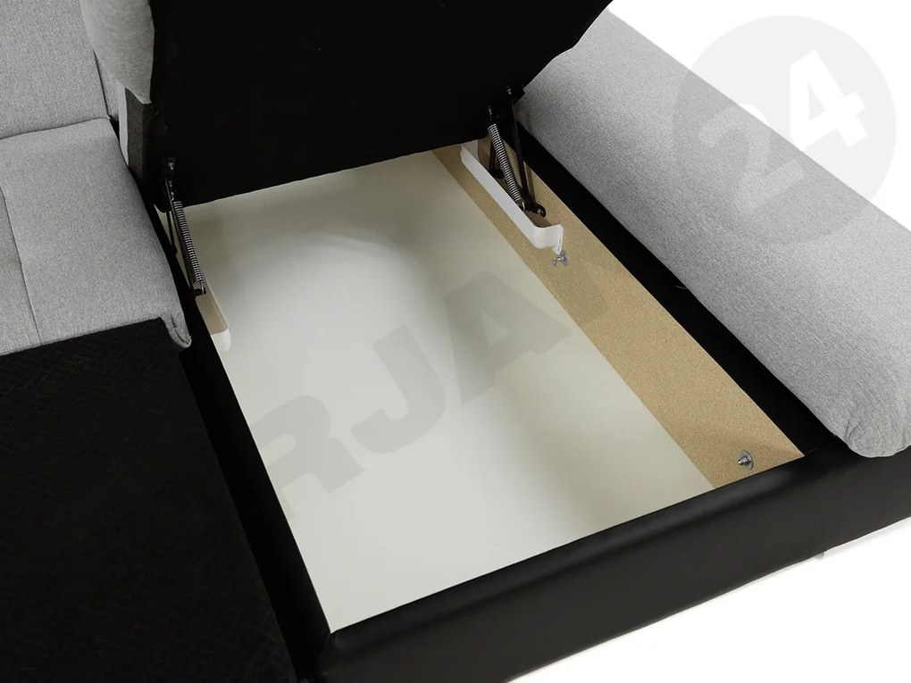 Rohová rozkladacia sedacia súprava Laviva Premium, Dostupné poťahy: Piano 02, Strana: ľavá