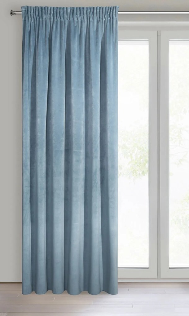 ZATEMŇOVACÍ ZÁVES NA PÁSKE RIA 140X270 CM MODRÁ