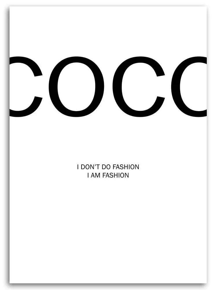 Obraz na plátně Coco Chanel Móda - 70x100 cm