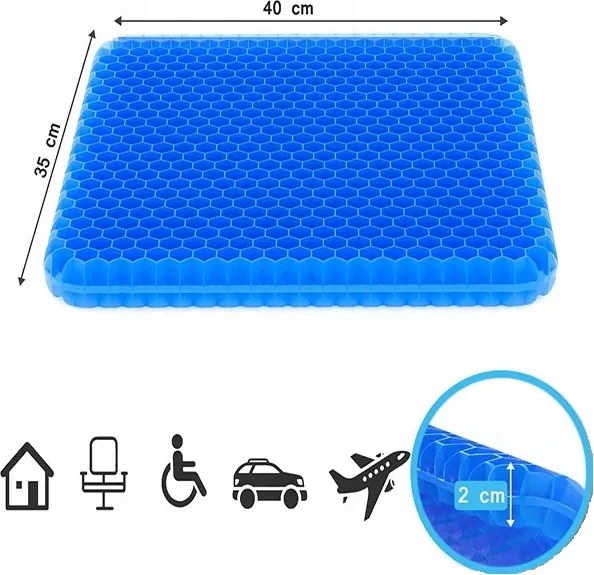HS Gélový podsedák COMFORTKA na zmiernenie tlaku