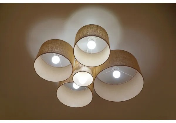 Duolla - Stropné svietidlo ROLLER PENTO 5xE27/60W/230V béžová